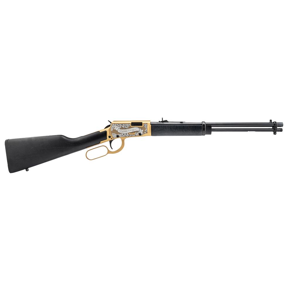Rossi Rio Bravo Ronald Reagan Rifle 22 lr 18 in. BLK Stock Engraved PVD Gold 15 rd - View 2
