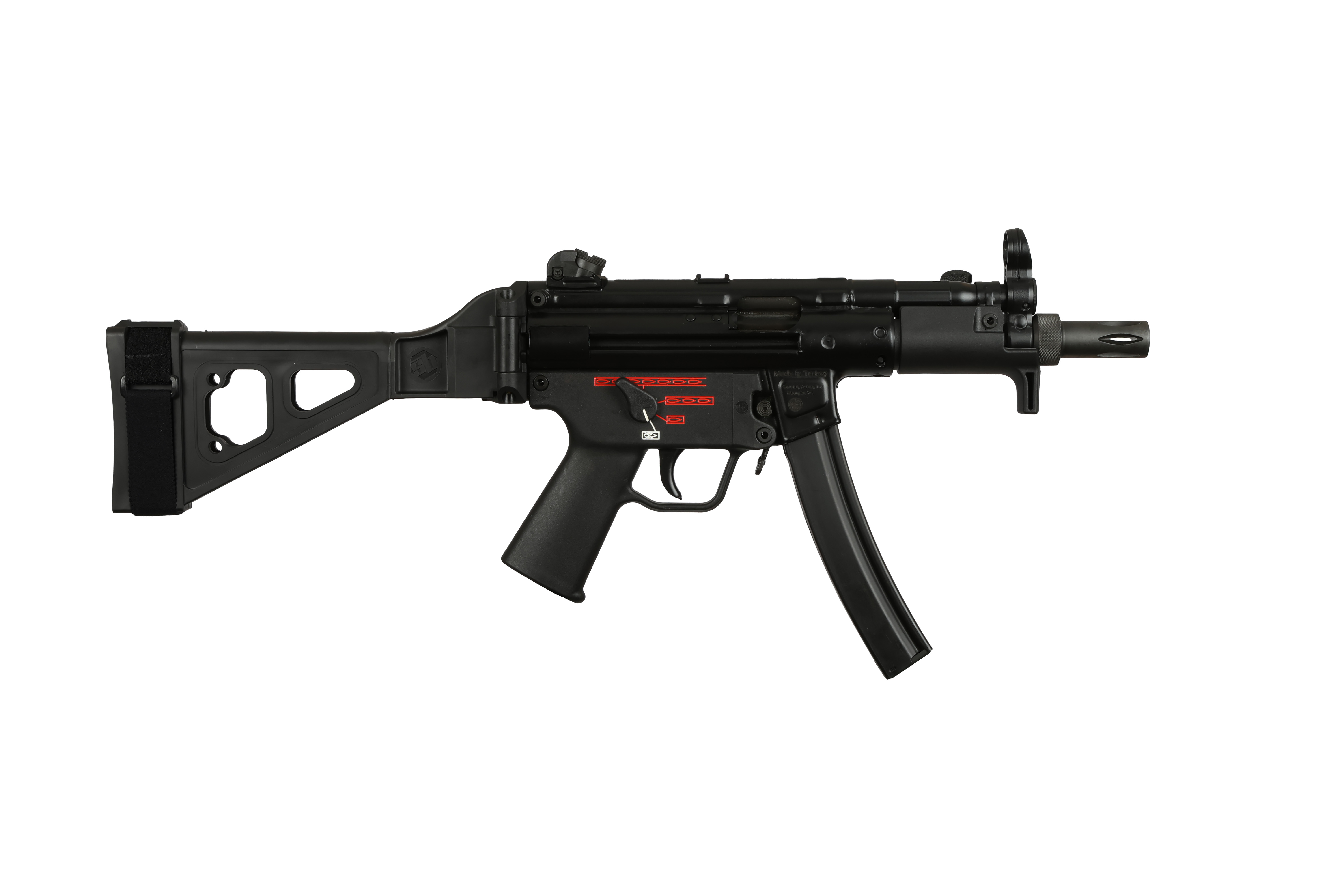 Century Arms AP5 9mm Semi-Auto Pistol with SB Brace, 5.75" Barrel, 30+1, Matte Black - HG6035NB-N - View 2