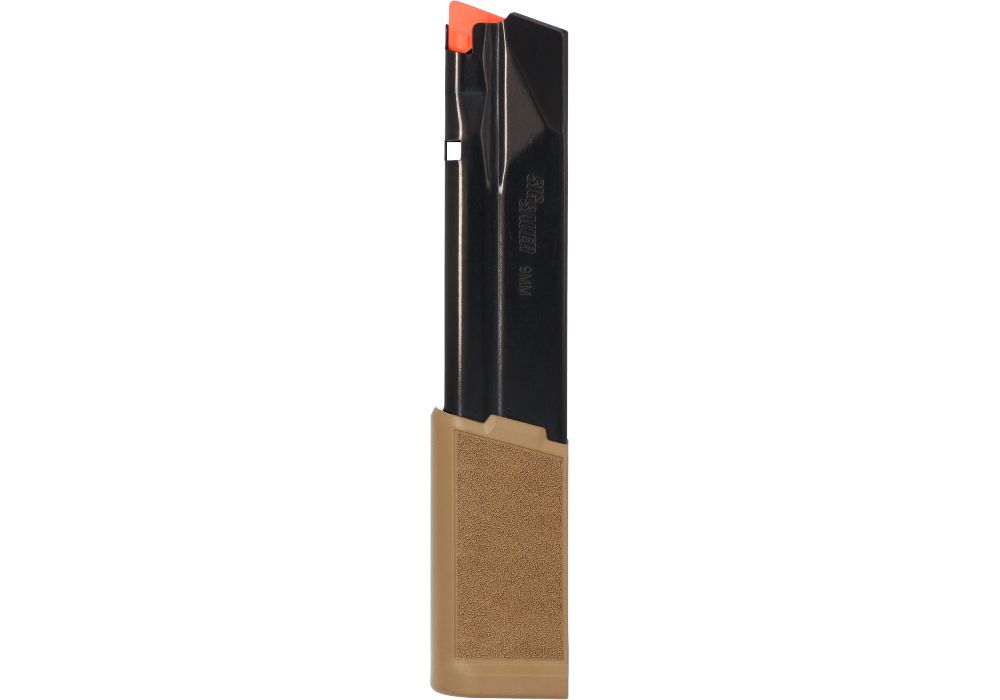 Sig Sauer P365 9MM 25 Magazine Black Baseplate Orange Follower - View 2