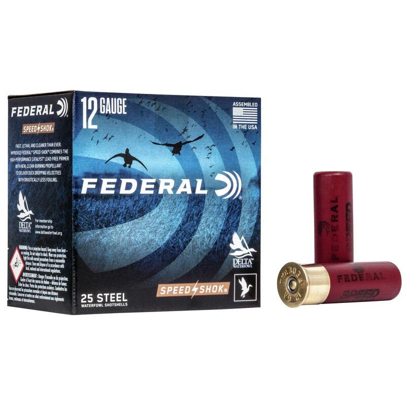 Federal WF1434 Speed-Shok 12 Gauge 3" 1 1/8 oz 1550 fps 4 Shot 25 Bx/10 Cs Shotgun Ammo - View 2