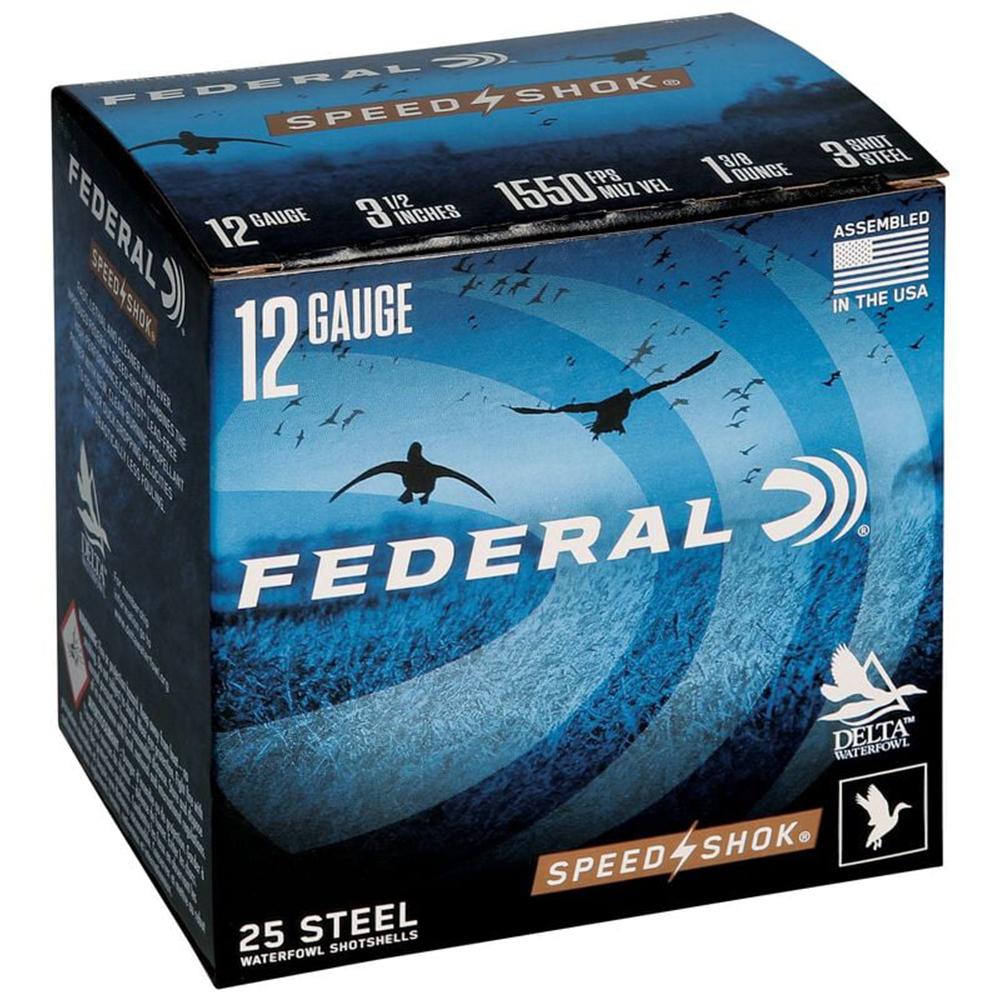 Federal WF1333 Speed-Shok 12 Gauge 3.5 in 1 3/8 oz #3 Shot 25 Rounds - View 2