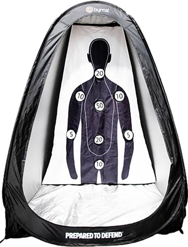 Byrna Technologies BM68724 Life-Size Target Black Pop Open Design Tent Size: 66" x 42" x 42" BM68724 - View 2