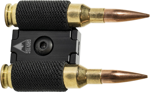 Grovtec AC341 R2S2 M-LOK 2-Round Spare Ammo Holder Black Aluminum - View 2