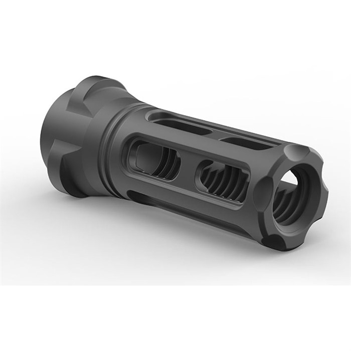 Breek BRK4324 Sentinel Caged Flash Hider 9mm 5/8x24 Black Nitride - View 3
