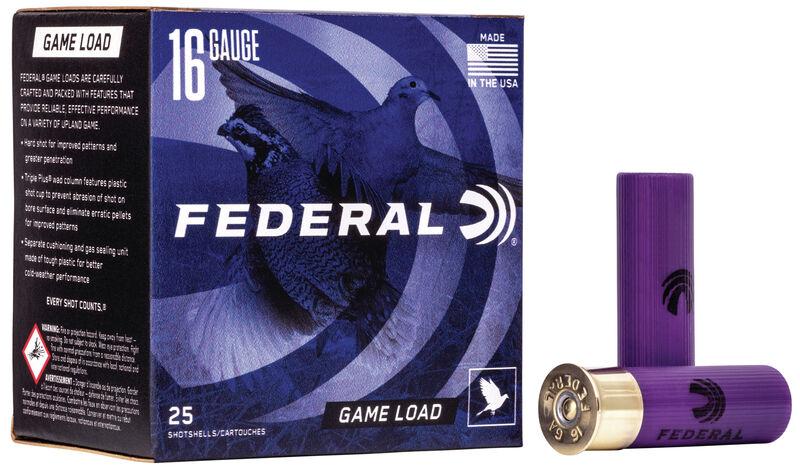 Federal Game-Shok Upland 16 Gauge 2.75" 1 oz 7.5 Shot Ammo - 25 Rounds - View 2