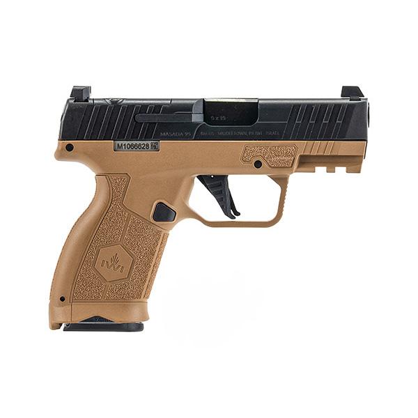 IWI Masada Slim Elite Handgun 9mm Luger 10rd Magazines (2) 3.4 Barrel Coyote Brown - View 2