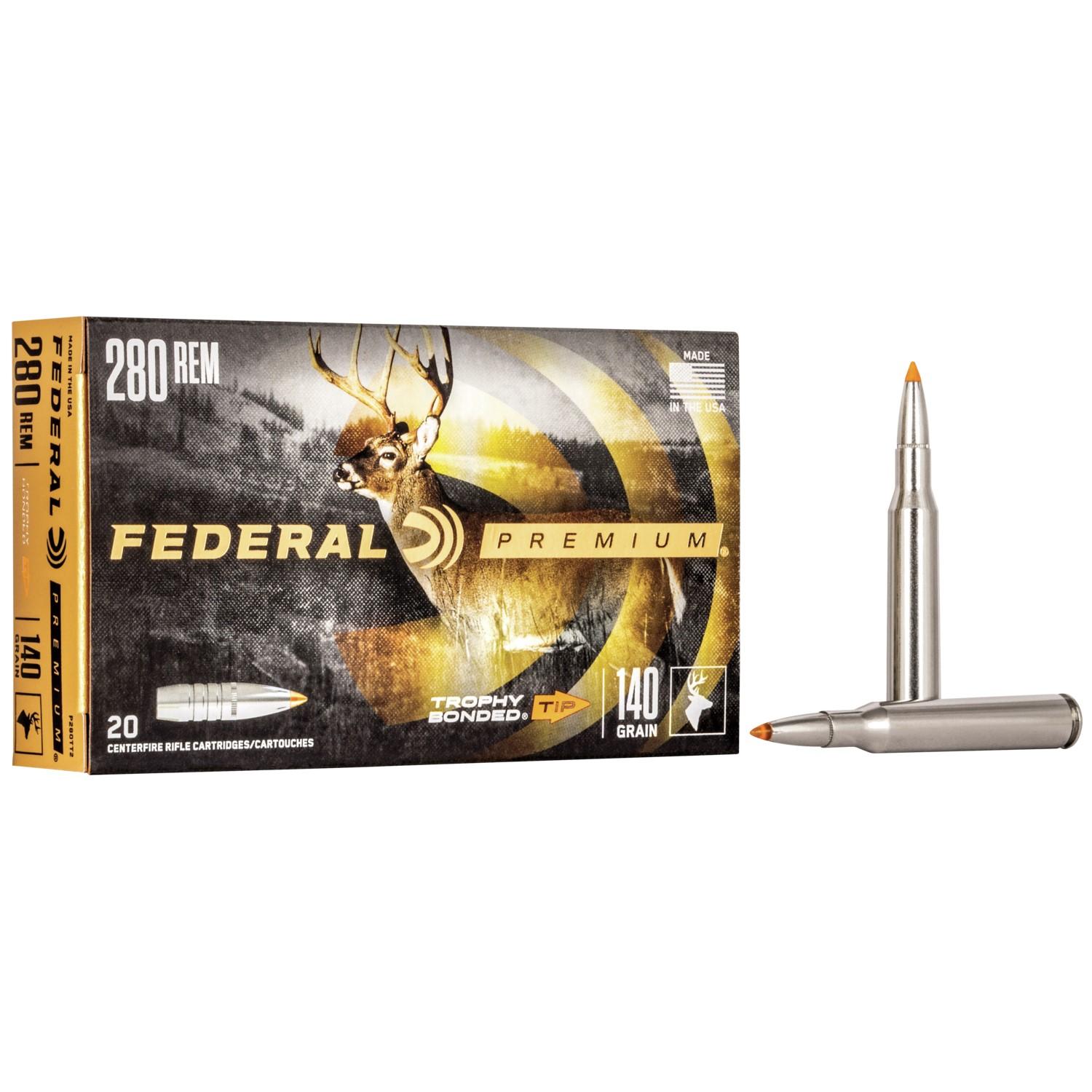 Federal P280TT2 280 Rem 140gr Trophy Bonded Tip 20 Rounds Nickel-Plated - View 2