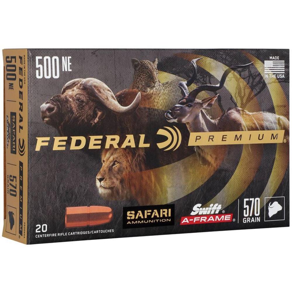 Federal Premium .500 Nitro Express 570 Grain A-Frame 20 Rounds P500NSA - View 2