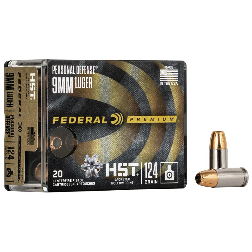 Federal 9mm 124gr HST Ammo 20rds P9HST1S - View 2