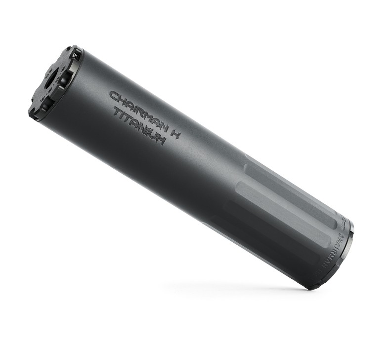 BOSS CHAIRMAN K - 5/8X24- STANDARD END CAP 7.62 COMPACT DUTY RATED SILENCER STAINLESS NITRIDED CORE STANDARD END CAP NON-GAS BLOWBACK ACTION (BOLT GUN PISTON ETC) CK-15060-762-SS-58-SE-BLK - View 2