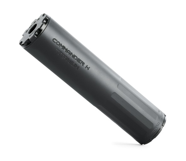 BOSS COMMANDER K - 1/2X28 9MM COMPACT LENGTH HIGH FLOW SILENCER TITANIUM CORE TUNED FOR SUBSONIC LOADS CMK-1560-9MM-TI-12-SE-BLK - View 2