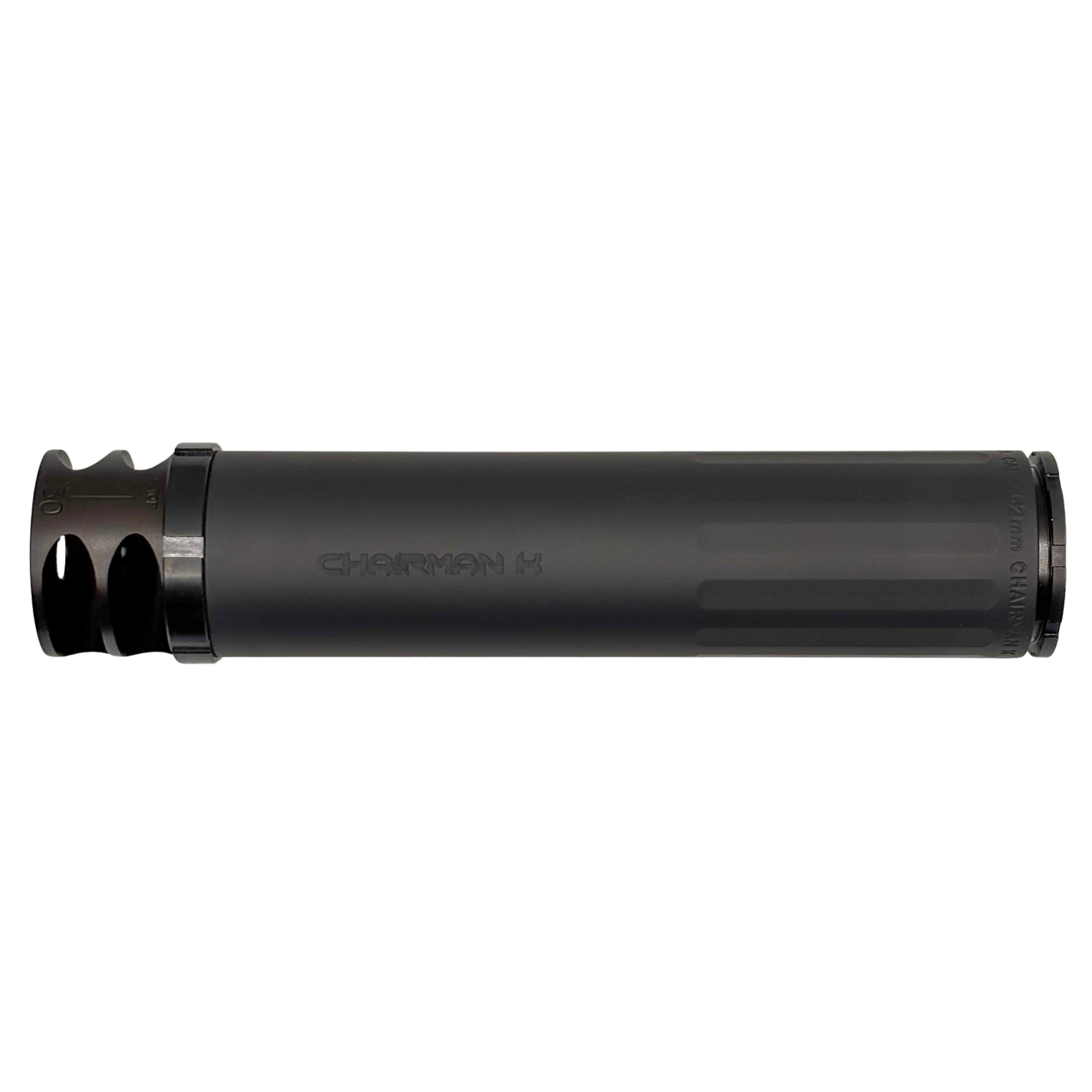 BOSS CHAIRMAN K - 5/8X24- BRAKE END CAP 7.62 COMPACT DUTY RATED SILENCER STAINLESS NITRIDED CORE MUZZLE BREAK FOR MAXIMUM MUZZLE CONTROL REDUCED SOUND SUPPRESSION CK-15060-762-SS-58-BR-BLK - View 2