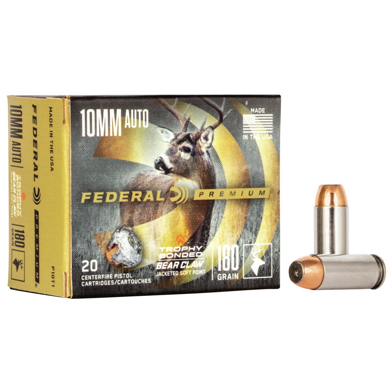 Federal P10T1 10mm Auto 180 Grain Jacketed Soft Point 20 Rounds - View 2