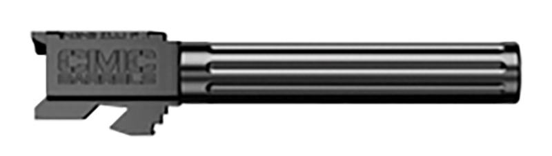 CMC Triggers Barrel 9MM Black DLC Finish Hexagonal Boron Nitride Bore & Chamber 416R Steel Fluted Fits Gen3 & Gen4 Glock 17 75512 - View 2