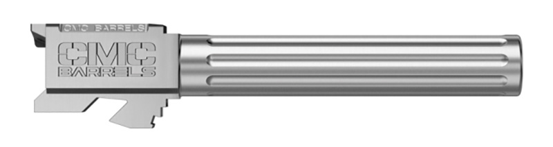 CMC Triggers Barrel 9MM Stainless Satin Finish Hexagonal Boron Nitride Bore & Chamber 416R Steel Fluted Fits Gen3 & Gen4 Glock 34 - View 2