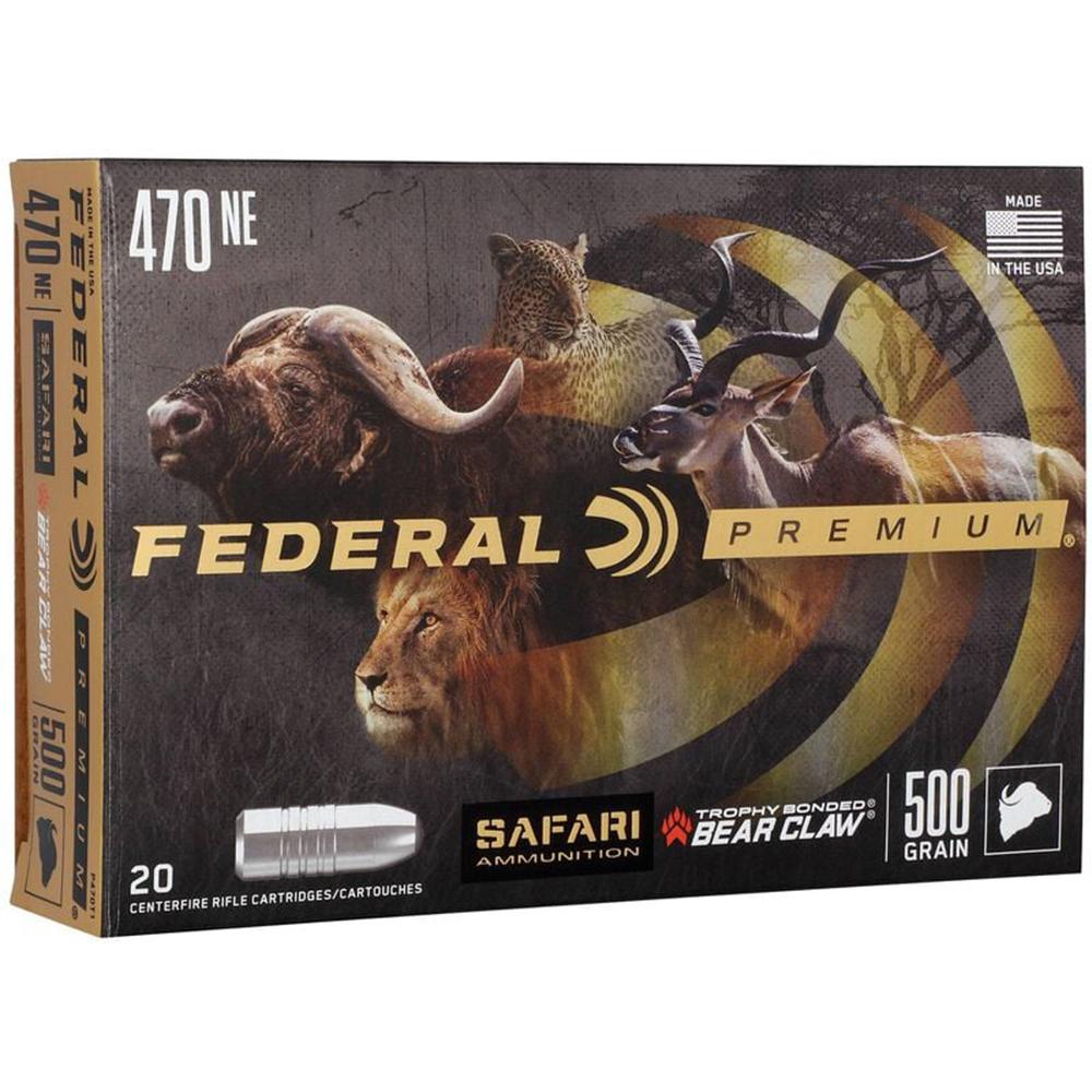 Federal P470T1 470 Nitro Express 500 Grain Trophy Bonded Bear Claw - View 2