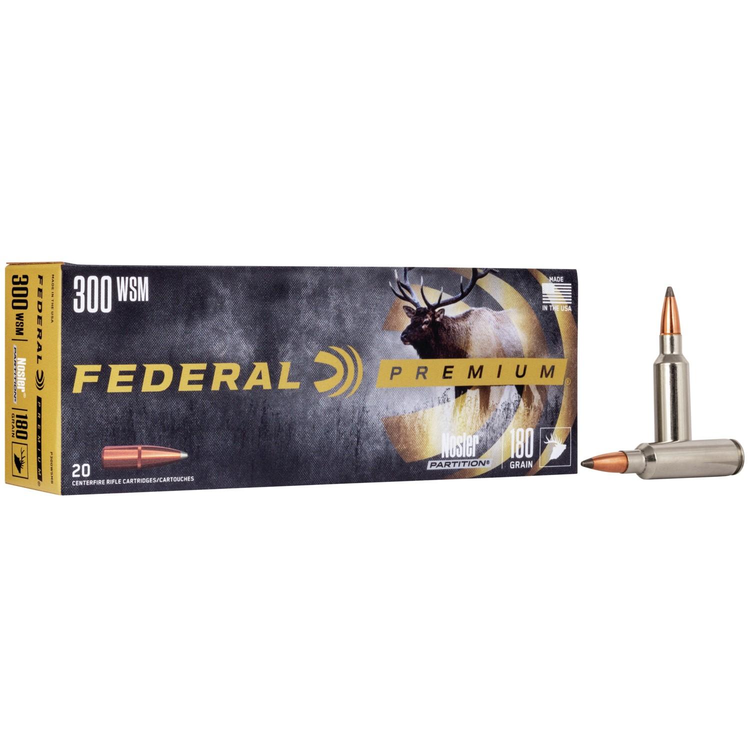 Federal P300WSMB 300 WSM 180 Grain Nosler Partition 20 Rounds per Box - View 2