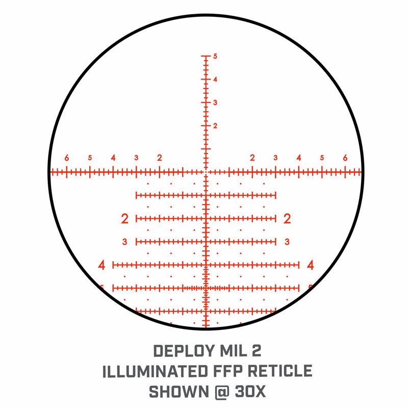 Bushnell MP53056DMI Match Pro ED Black Easy Set Zero Stop Exposed Windage & Elevation First Focal Plane FRONT FOCAL | MRAD  - View 2