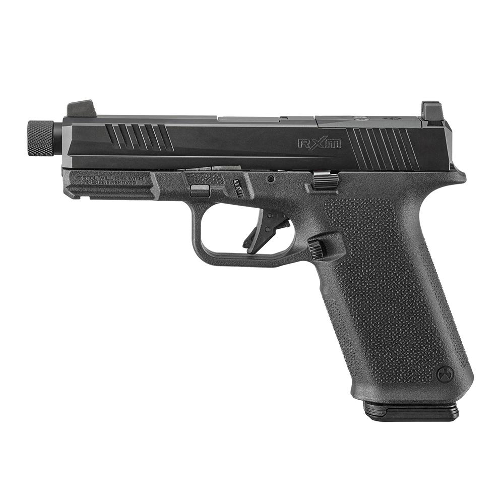 Ruger RXM Handgun 9mm Luger 17rd Magazines (2) 4.5 1/2x28 Threaded Barrel Black OR - View 2
