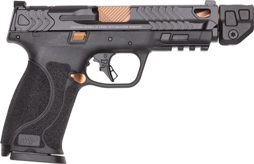 Smith and Wesson 14618 M&P9 M2.0 PC OR Comp 9mm 4.869" Copper PVD Black Armornite Semi-Auto Pistol - View 2