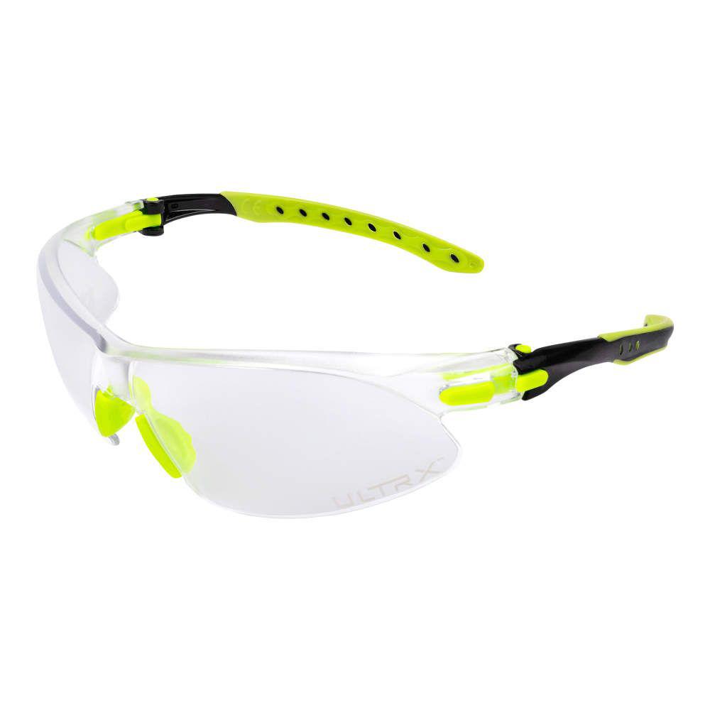 Allen ULTRX Keen Youth Safety Glasses Lime Green with Clear Lenses - View 2