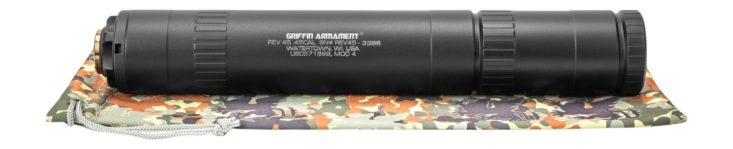 Griffin Revolution 45 ACP Black Suppressor Tactical - View 2