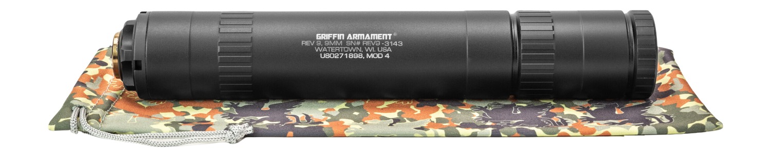 Griffin Revolution 9 Mod 4 9mm Black Suppressor - View 2