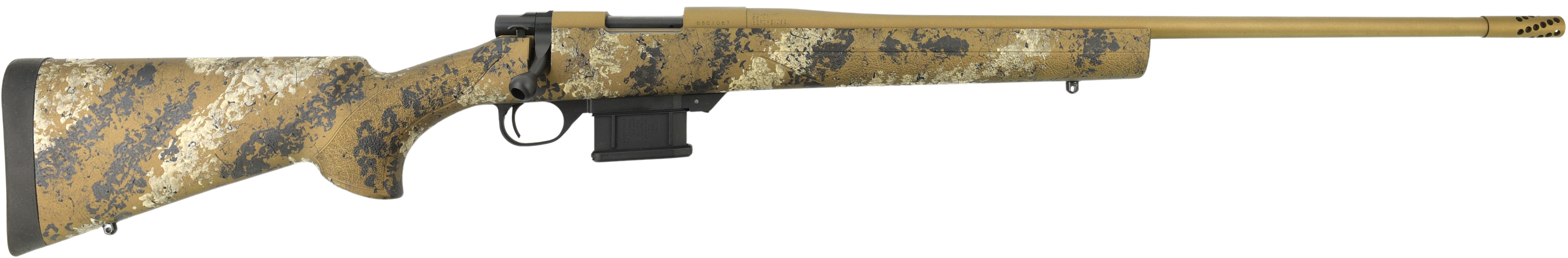 Howa M1500 Mini Fence Line 6.5 Grendel 22 In Threaded Scorched Earth Camo - View 2