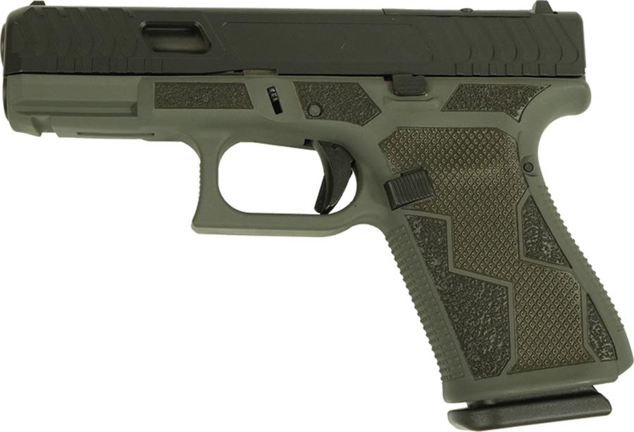 Glock V-Series Model 19 Kavorka Optic Ready & Ported Handgun 9mm Luger 15rd Magazines (3) 4 Ported Barrel Grey Cerakote Austria - View 2