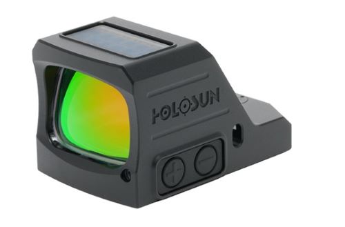 Holosun HS407CX3GD Gold 2MOA Dot, 7075 Aluminum, Open, Solar Shake Awake, Pistol - View 2