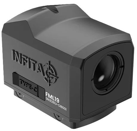 INFITAC Fast Mini Pistol/Rifle Sight - Black 19mm Lens Thermal Tech Touch Screen Standard RMR Footprint Auto Brightness FML19 - View 2