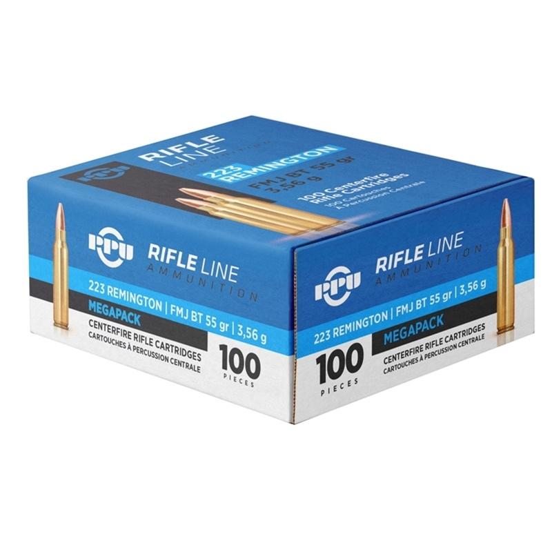 PPU MEGAPACK AMO 223 REM 55GR FMJBT 100RD (8 BOX CASE) - View 2