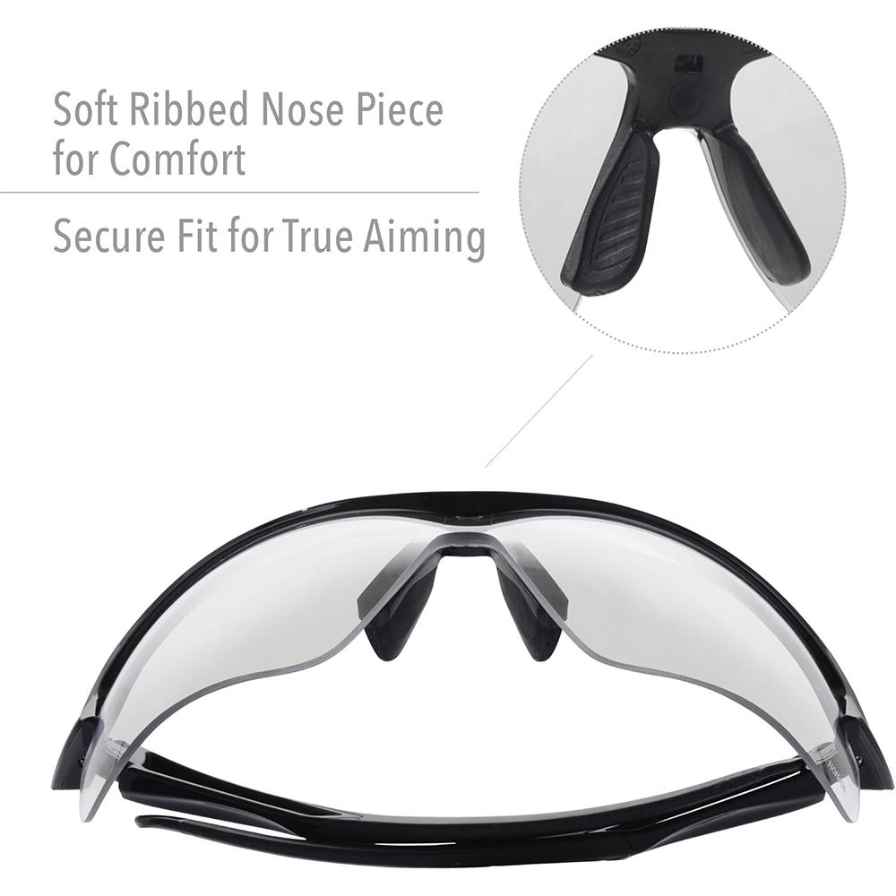Howard Leight Acadia Shooter's Wraparound Clear Lens Safety Eyewear - View 2