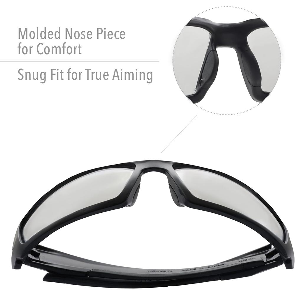 Howard Leight Hypershock Clear Lens UVEX AF Black Frame - View 2