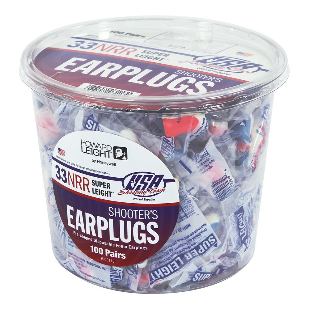 Howard Leight Super Leight Foam Ear Plugs 100 Pairs R-03113 - View 2