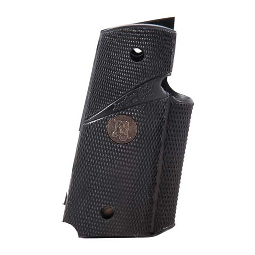 Pachmayr Signature Grip for Colt 1911 Officer, Compact - Black Rubber - View 2