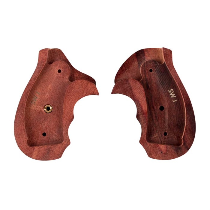 Pachmayr Renegade Deluxe Wood Laminate Grips S&W J-Frame Rosewood - View 4
