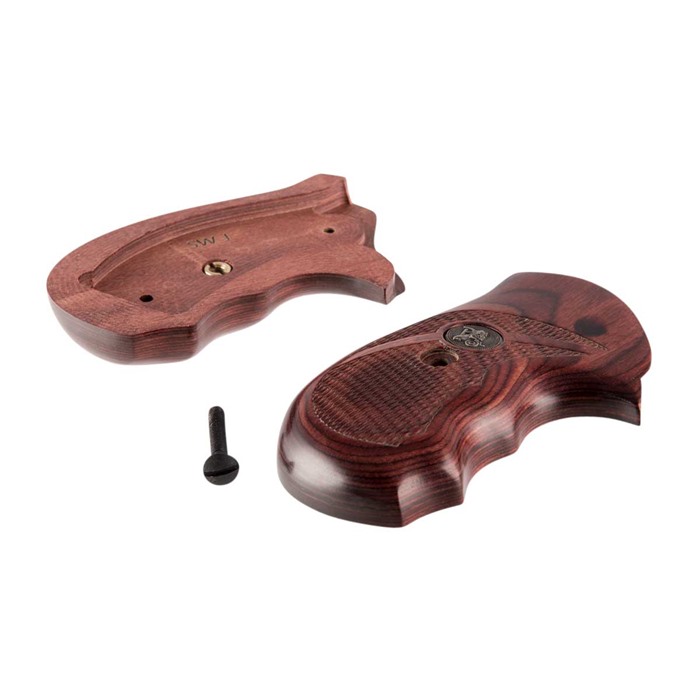 Pachmayr Renegade Deluxe Wood Laminate Grips S&W J-Frame Rosewood - View 5