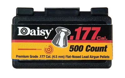 Daisy PELLET 177CAL 500 CT Flat-Nosed Lead Pellets in Flip-Top Box with Belt Clip - View 2