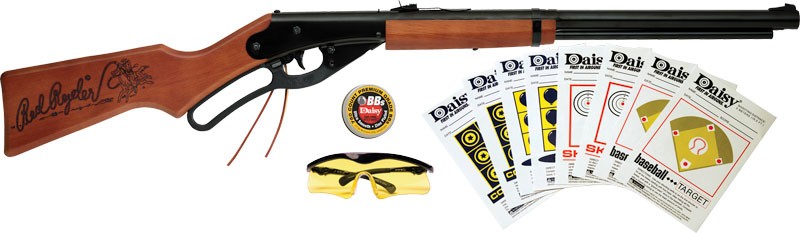 Daisy Red Ryder Fun Kit BB 350 FPS Black Wood Stock 650 Round - View 2