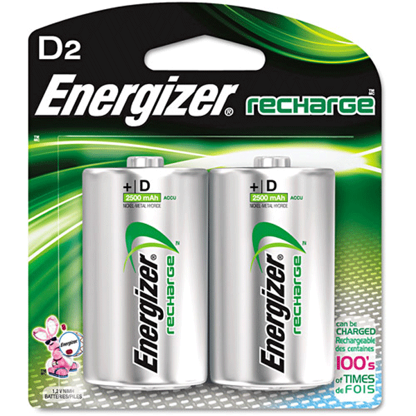 Energizerd 2 Pack Recharge Batteries - View 2
