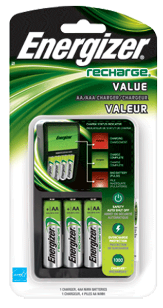 Energizer Value Battery Charger CHVCMWB-4 AA/AAA - View 2