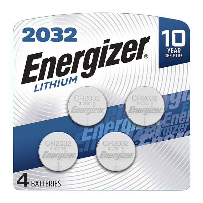 Energizer 2032BP4C3 CR2032 Lithium Battery Silver 3.0 V 235 mAh, Qty (4) Single Pack - View 2