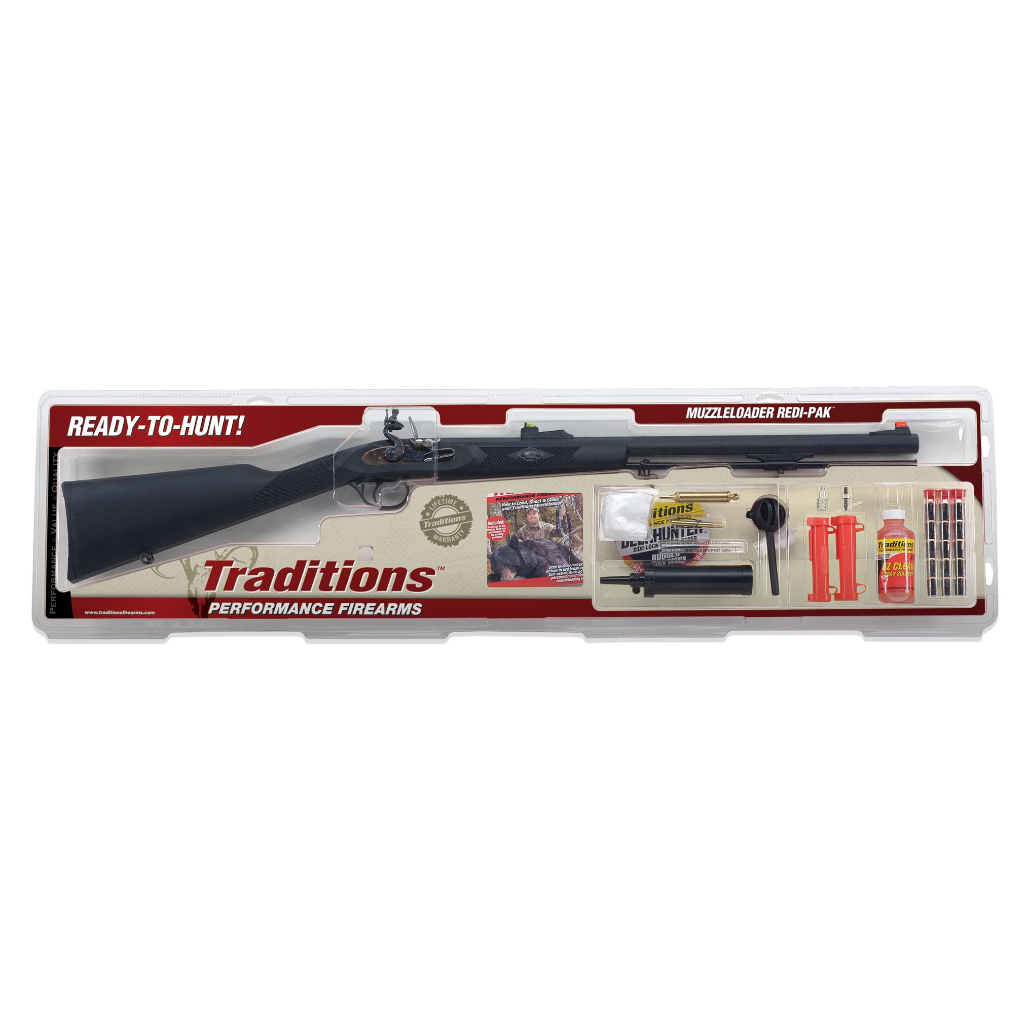 Traditions Deerhunter Redi-Pak .50 cal 24 in. Blue Synthetic Black - View 2