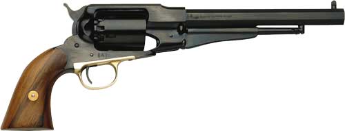 Traditions 1858 Army 44 BP 8.0" Top Strap/Post Walnut Grip Blued - View 2