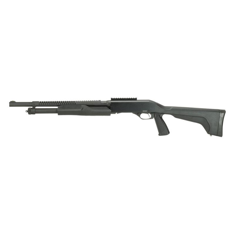 Stevens 320 Security Pump Action Shotgun 12 Gauge 18.5" Barrel 5 Rounds 3" Chamber Pistol Grip Stock Heat Shield Black - View 2