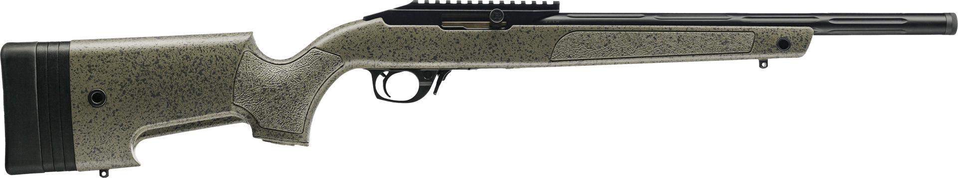 Bergara Rifles BXR001 BXR Semi-Auto 22 LR 10+1 16.50" Threaded Barrel, Matte Blued, Black Speckled Green Stock - View 2