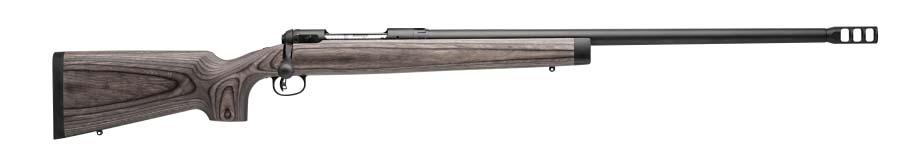 Savage Arms 22448 112 Magnum Target 338 Lapua Mag Caliber 1rd Capacity 26" Barrel Matte Black Metal Finish Gray Laminate Stock Right Hand Full Size - View 2