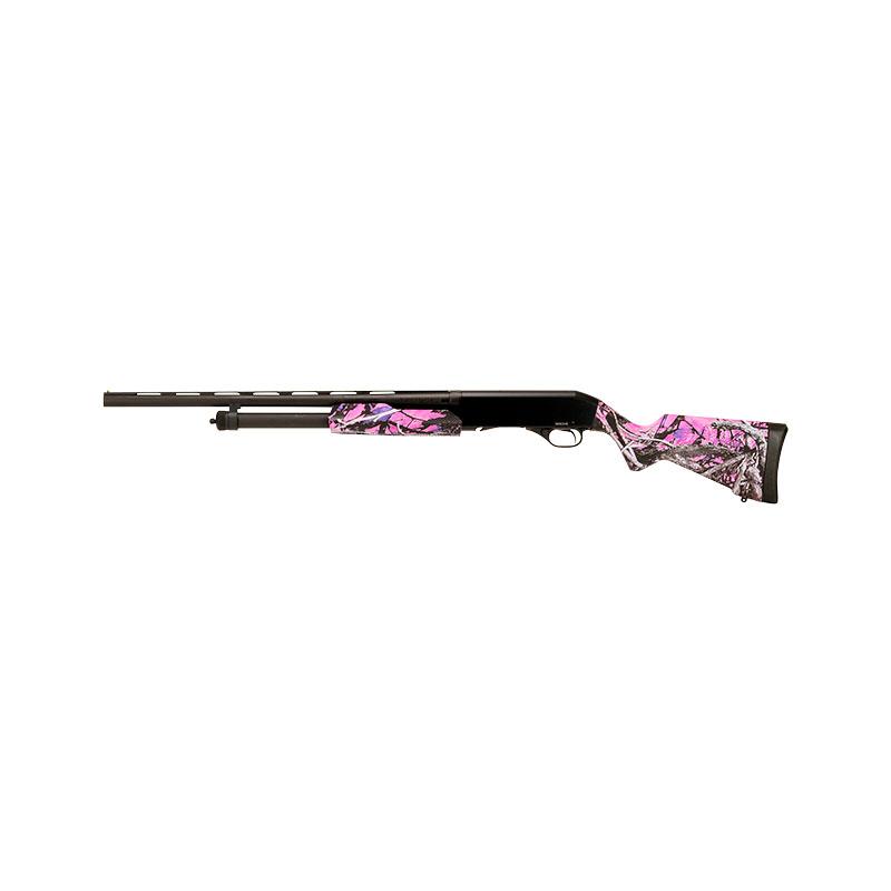 Savage Arms Stevens 320 Youth Pump Shotgun 20 Gauge 3" Chamber 26" Barrel Synthetic Stock Muddy Girl - View 2