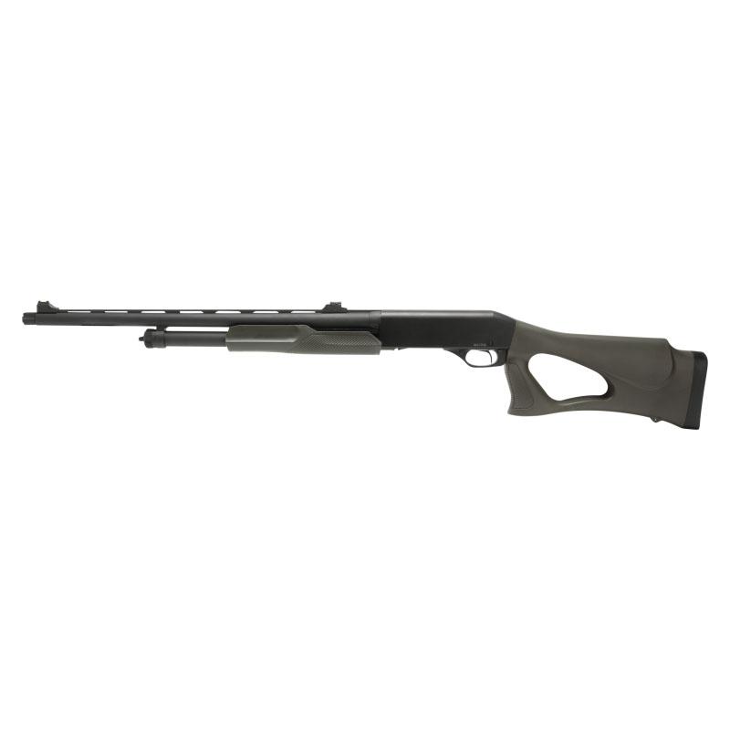 Savage Stevens 320 Turkey 12 Gauge Pump Action Shotgun 22" Barrel 5 Rounds Fiber Optic Sights OD Green Thumbhole Synthetic Stock Black Finish - View 2